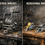 Side-by-side comparison of industrial and recreational hand winches
