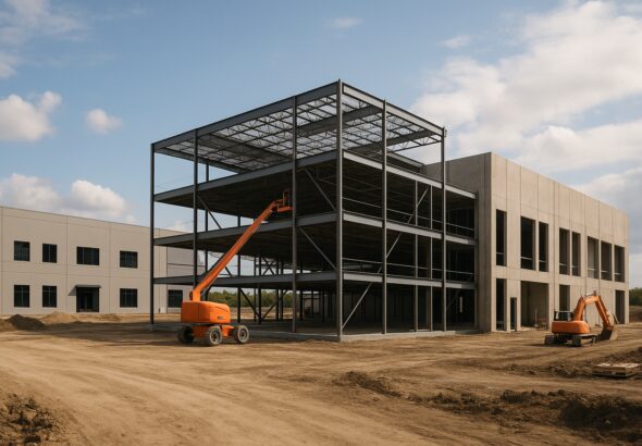 Commercial construction project in Calgary with Towns Construction in 2026